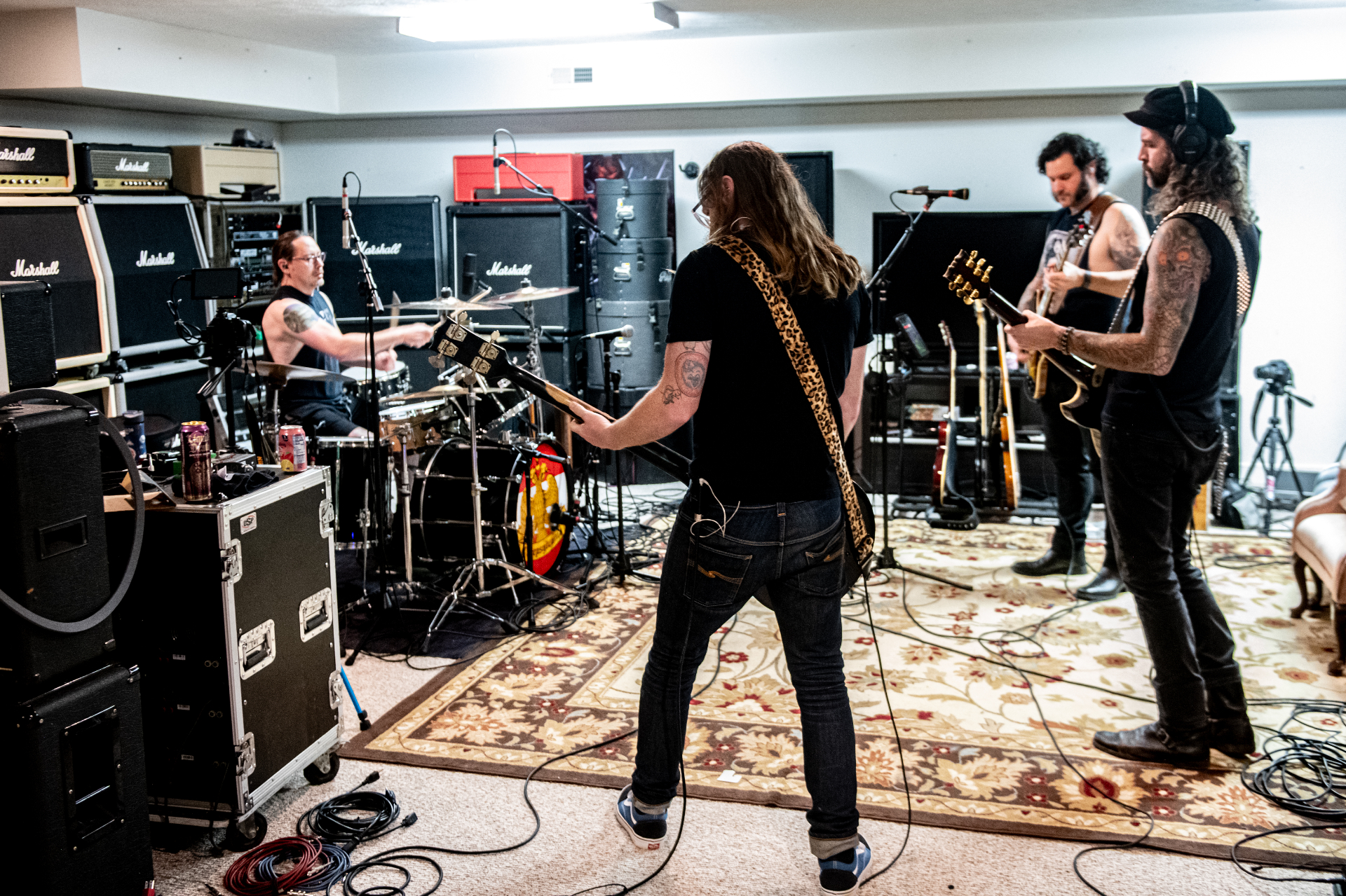 U.S. Bastards recording the Killer EP